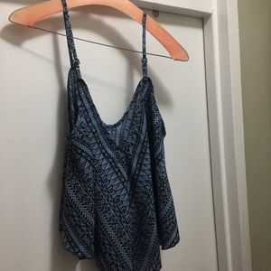 Paisley print crop top